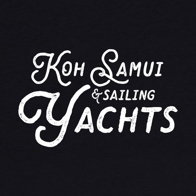 Koh Samui & Sailing Yachts – Vintage Holiday by BlueTodyArt